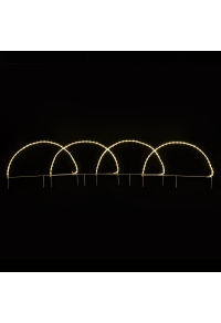 4 АРКА 124 LED МОТИВ 5,2 м 2-ТЕЛЕНО ВЪЖЕ СВЕТЛИНА WW СВЕТКАВИЦА IP4486 * 57cm1.3m LEAD КАБЕЛ