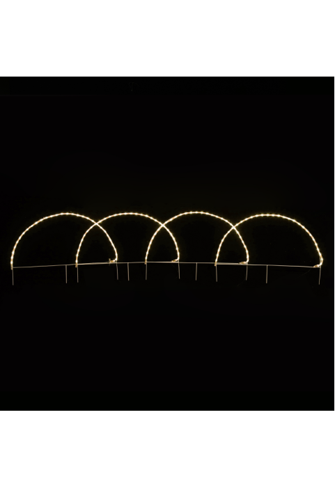 4 АРКА 124 LED МОТИВ 5,2 м 2-ТЕЛЕНО ВЪЖЕ СВЕТЛИНА WW СВЕТКАВИЦА IP4486 * 57cm1.3m LEAD КАБЕЛ