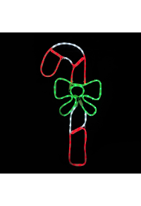 CANDY CANE 120 LED MOTIF 5m 2-ТЕЛЕНО ВЪЖЕ СВЕТЛИНА МНОГОЦВЕТЕН СТАБИЛЕН IP65 45 * 90 см 1,5 м ОЛОВО ТЕЛ