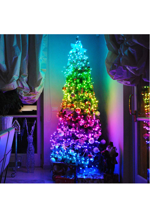 400 RGB LED ИНТЕЛИГЕНТНИ ОКТОПОДНИ СВЕТЛИНИ 200cm REMOTE&APP (MAX3 SETS) IP44 5m LEAD КАБЕЛ