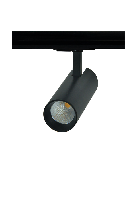 SAND BLACK LED TRACK LUMINAIRE 10W 3000K 1-PHASE 36° 1000LM 230V AC Ra80 Φ55*153MM 5YRS