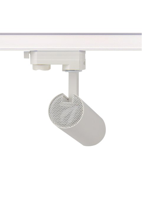ΑΜΜΩΔΕΣ ΛΕΥΚΟ LED ΣΠΟΤ ΡΑΓΑΣ 10W 3000K 3-PHASE 36° 1000LM 230V AC Ra80 Φ55*153MM 5YRS