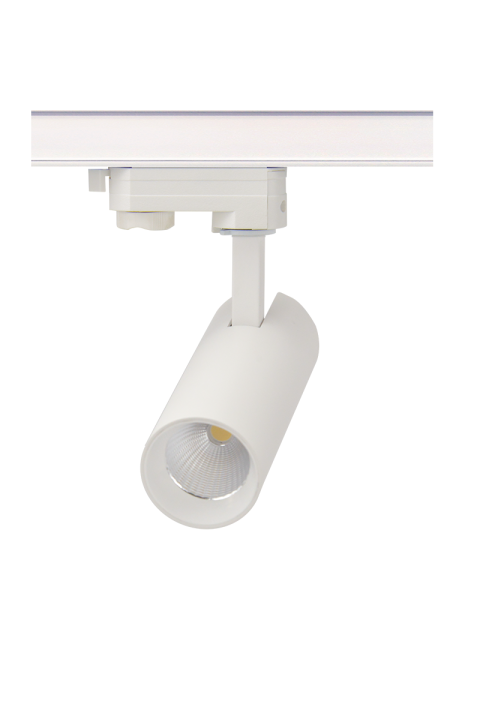 ΑΜΜΩΔΕΣ ΛΕΥΚΟ LED ΣΠΟΤ ΡΑΓΑΣ 10W 4000K 3-PHASE 36° 1050LM 230V AC Ra80 Φ55*153MM 5YRS