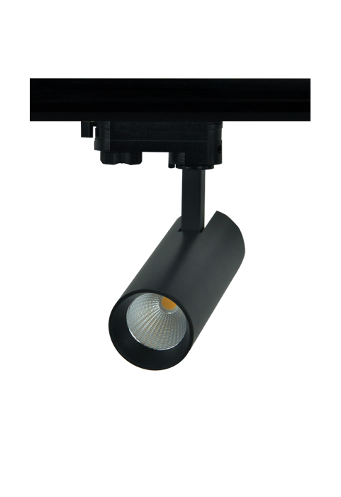ΑΜΜΩΔΕΣ ΜΑΥΡΟ LED ΣΠΟΤ ΡΑΓΑΣ 10W 4000K 3-PHASE 36° 1050LM 230V AC Ra80 Φ55*153MM 5YRS