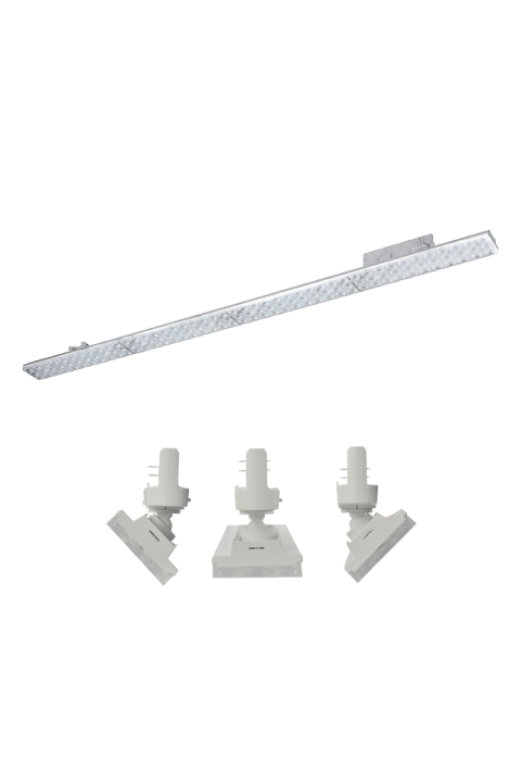 ΑΣΠΡΟ LED ΓΡΑΜΜΙΚΟ ΚΙΝΗΤΟ ΦΩΤΙΣΤΙΚΟ ΡΑΓΑΣ 40W 4000K 3-PHASE 90° 5600LM 230V AC Ra90 L1144MM MM 5YRS 