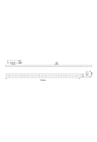 ΑΣΠΡΟ LED ΓΡΑΜΜΙΚΟ ΚΙΝΗΤΟ ΦΩΤΙΣΤΙΚΟ ΡΑΓΑΣ 40W 4000K 3-PHASE 90° 5600LM 230V AC Ra90 L1144MM MM 5YRS 