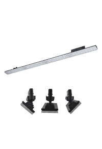 ΜΑΥΡΟ LED ΓΡΑΜΜΙΚΟ ΚΙΝΗΤΟ ΦΩΤΙΣΤΙΚΟ ΡΑΓΑΣ 40W 4000K 3-PHASE 90° 5600LM 230V AC Ra90 L1144MM 5YRS 