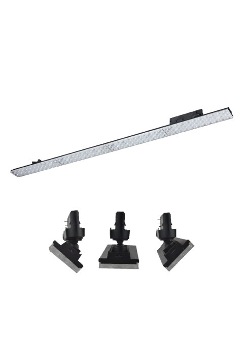 ΜΑΥΡΟ LED ΓΡΑΜΜΙΚΟ ΚΙΝΗΤΟ ΦΩΤΙΣΤΙΚΟ ΡΑΓΑΣ 40W 4000K 3-PHASE 90° 5600LM 230V AC Ra90 L1144MM 5YRS 