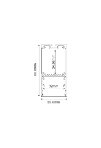 NERI ALUMINUM PROFILE WITH OPAL PC COVER 3m/pc