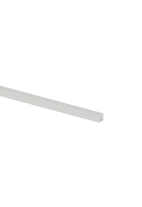 ^ CABLE TRUNKING 12X12mm WITHOUT ADHESIVE TAPE WHITE WITH DOUBLE LOCK