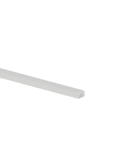 ^ CABLE TRUNKING 12X12mm WITHOUT ADHESIVE TAPE WHITE WITH DOUBLE LOCK