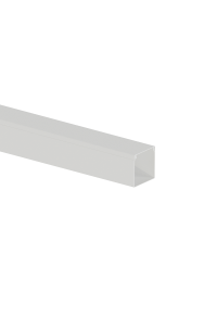CABLE TRUNKING 40X40mm WITHOUT ADHESIVE TAPE WHITE WITH DOUBLE LOCK