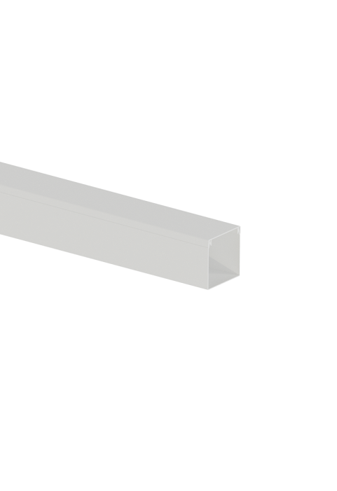 CABLE TRUNKING 40X40mm WITHOUT ADHESIVE TAPE WHITE WITH DOUBLE LOCK