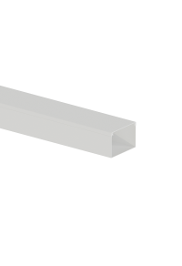 ^CABLE TRUNKING 60X40mm WITHOUT ADHESIVE TAPE WHITE WITH DOUBLE LOCK