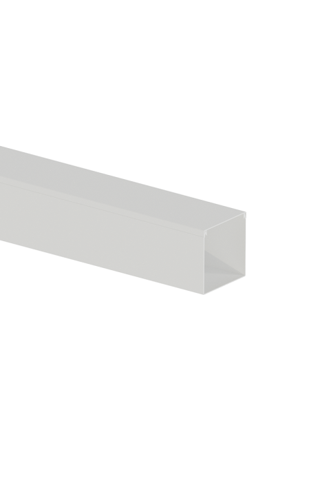 ^CABLE TRUNKING 60X60mm WITHOUT ADHESIVE TAPE WHITE WITH DOUBLE LOCK