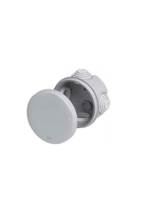 ^Φ80mmx40mm WATERPROOF JUNCTION BOX ROUND GREY 4 GLANDS IP55