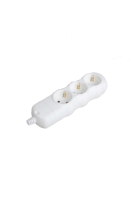 MULTISTRIP 3 SCHUKO SOCKETS WITH CHILD PROTECTION NO SWITCH NO CABLE 16A IP20