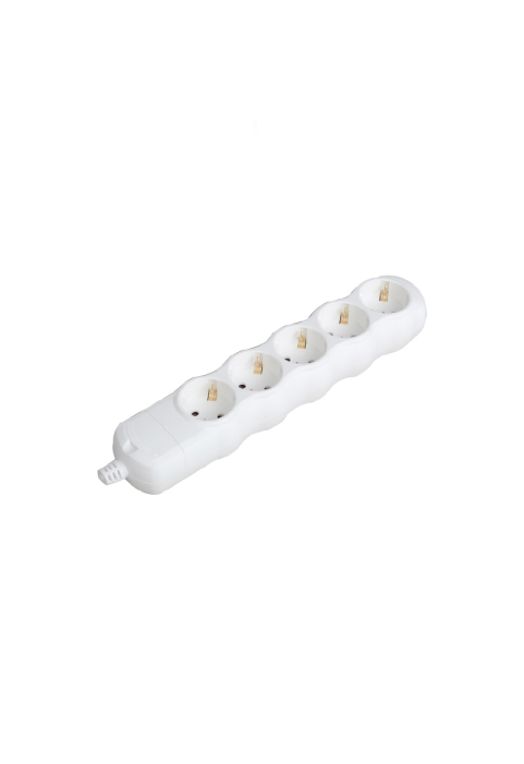 MULTISTRIP 5 SCHUKO SOCKETS WITH CHILD PROTECTION NO SWITCH NO CABLE 16A IP20