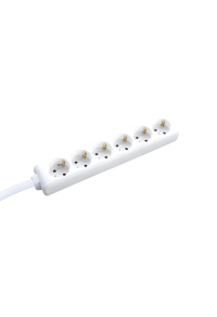 MULTISTRIP 6 SOCKETS WITH CHILD PROTECTION NO SWITCH 16A IP20 WITH CABLE H05VV-F 3x1.5mm2/ 1.5m NET
