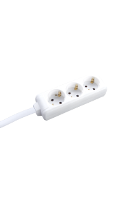 MULTISTRIP 3 SOCKETS WITH CHILD PROTECTION NO SWITCH 16A IP20 WITH CABLE H05VV-F 3x1.5mm2/5m NET
