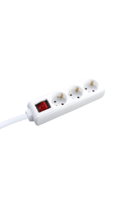 MULTISTRIP 3 SOCKETS WITH CHILD PROTECTION & SWITCH 16A IP20 WITH CABLE H05VV-F 3x1.5mm2/3m NET