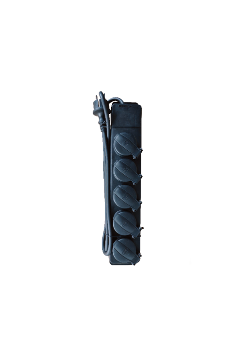 MULTISTRIP 5 SOCKETS WITH CHILD PROTECTION NO SWITCH 16A IP44 WITH CABLE H05RR-F 3x1.5mm2/ 1.5m NET