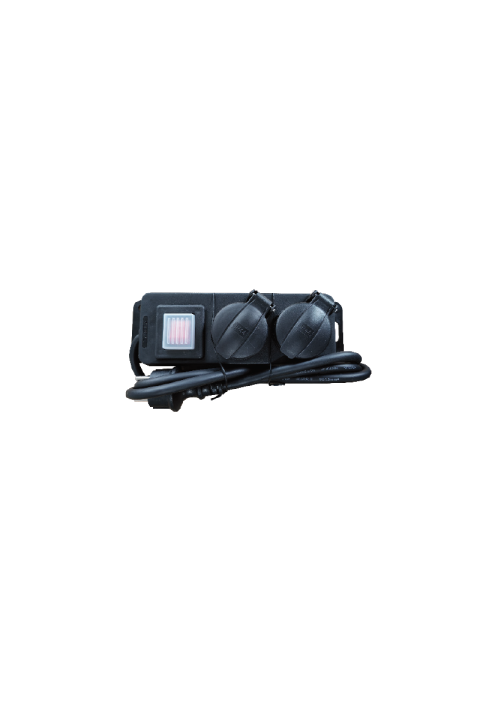 MULTISTRIP 2 SOCKETS WITH CHILD PROTECTION & SWITCH 16A IP44 WITH CABLE H05RR-F 3x1.5mm2/ 1.5m NET