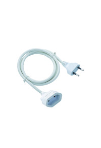 EXTENSION CORD PIN TYPE 10A H05VV-F 2x1mm2 IP20 2m