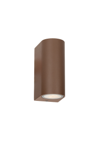 ^GU10 WALL LUMINAIRE 230V AC RUSTY IP65 MAX.2X35W