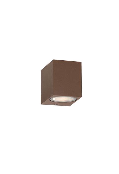 ^GU10 WALL LUMINAIRE 230V AC RUSTY IP65  MAX.35W