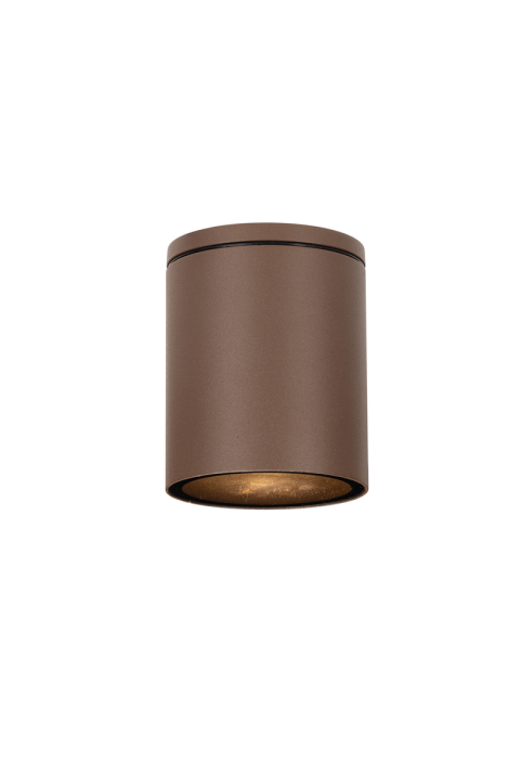 ^GU10  ROUND CEILING LUMINAIRE 230V AC RUSTY IP65 GU10 MAX.35W