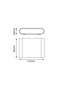 LED SMD WALL LUMINAIRE 7W 310LM 60° 230V AC 3.000K RUSTY CRI80 IP54 30.000HRS