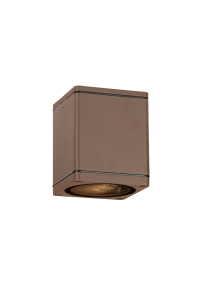 ^GU10  SQUARE CEILING LUMINAIRE 230V AC RUSTY IP65 GU10 MAX.35W