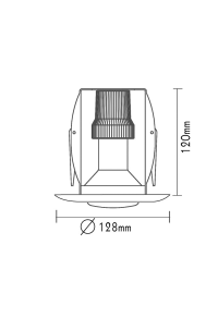 SPOT R80 BLACK RAL C0026