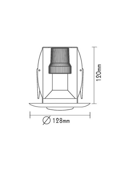 SPOT R80 BLACK RAL C0026