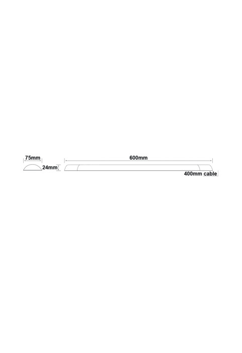 LED LINEAR LUMINAIRE 19W 1650LM 3000K 120° 230V AC IP40 Ra>80 30.000HRS  600mm