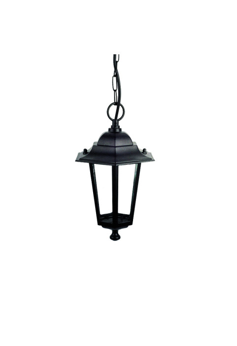 PENDANT LATERN LAMP BLACK IR44 E27 RAL C0026