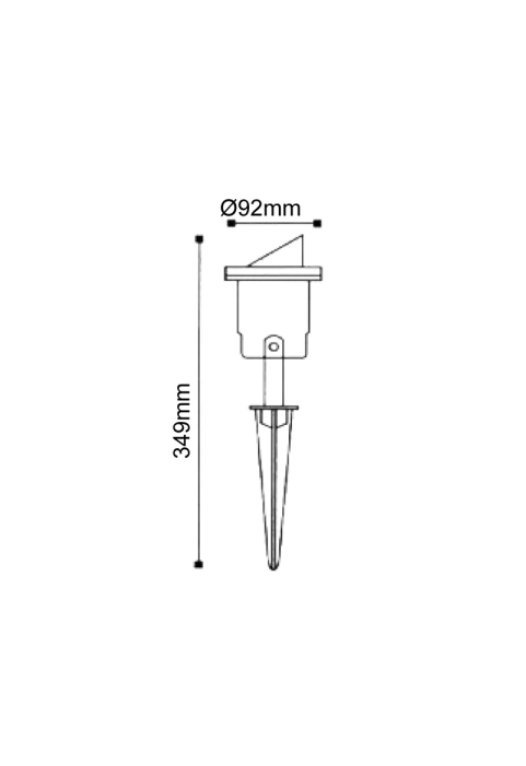 GARDEN SPOT LIGHT GU10 E27 grey RAL7016M