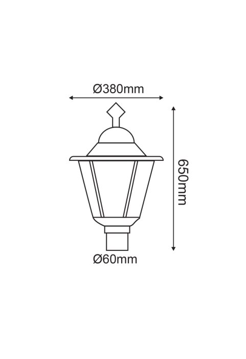 LATERN LAMP MONO TYPE.  RAL C0026