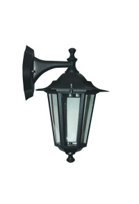 WALL LATERN LAMP BLACK IR44 E27 E27 60W BOTTOM RAL C0026