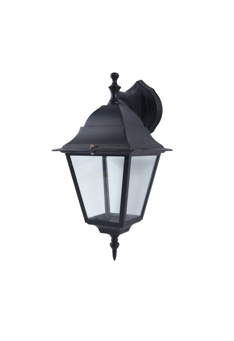 WALL LATERN LAMP BLACK IR45 E27 60W BLACK IR45 E27 60W DOWN RAL C0026