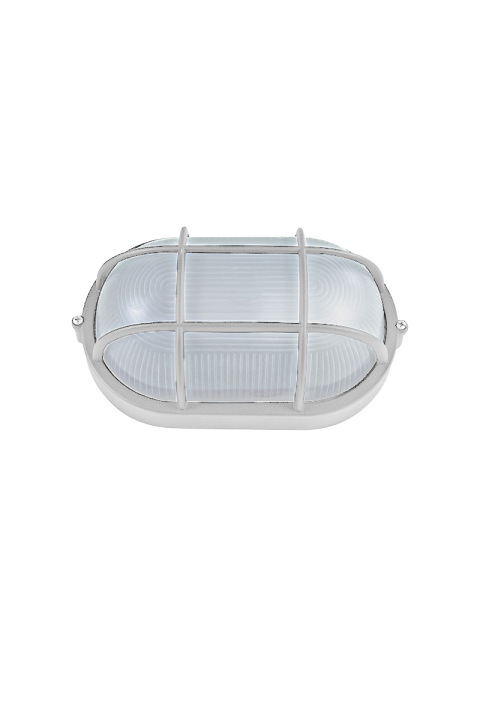 BULKHEAD E27 208mm WHITE WITH RAL C3619M