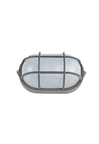 BULKHEAD E27 208mm GREY WITH COLOUR RAL7016M