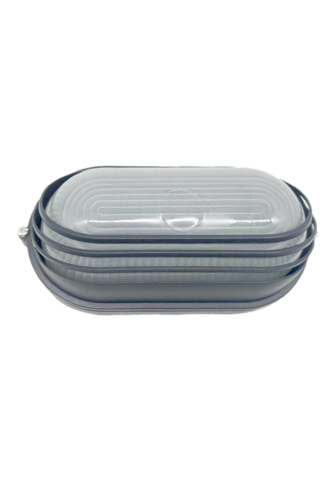 BULKHEAD OVAL 21cm WITH GRAY COVER RAL7016M