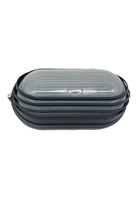 BULKHEAD OVAL 21cm WITH BLACK COVER RAL C0026