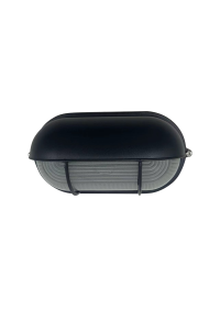 BULKHEAD BLACK IP54 E27 60W RAL C0026
