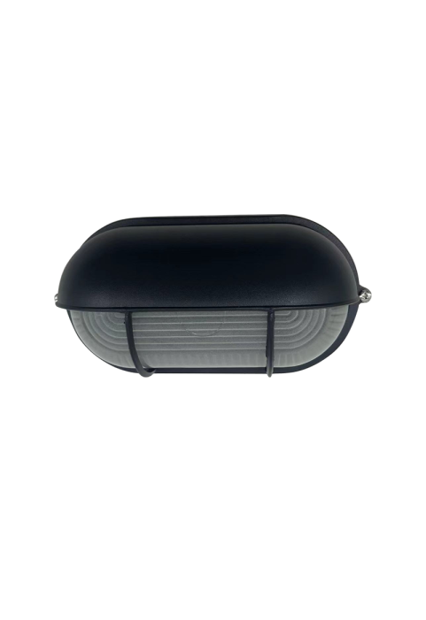 BULKHEAD BLACK IP54 E27 60W RAL C0026