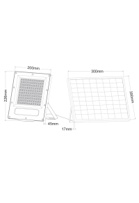 SOLAR SMD LED FLOOD LIGHT 180W 4000K IP66 90° Ra80 2YEARS GUARANTEE