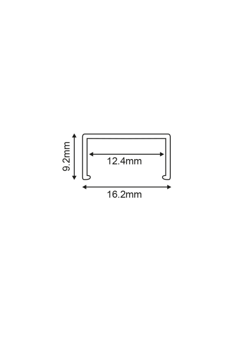 PLO ALUMINUM PROFILE 2m/pc
