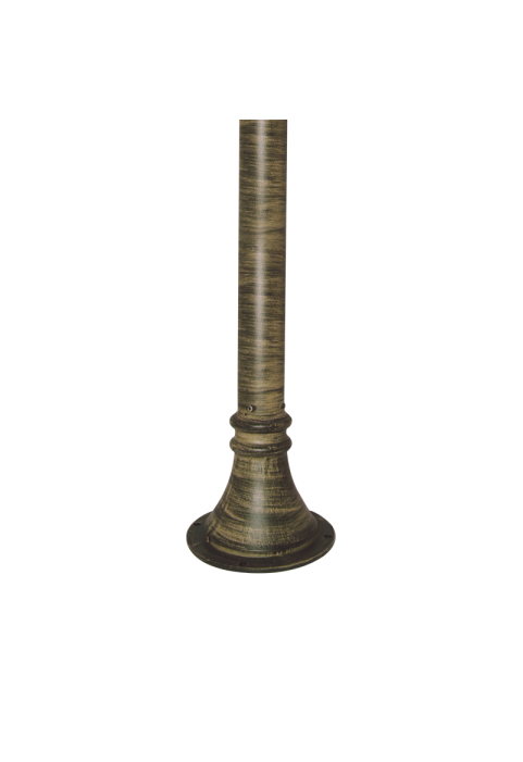 SMALL POLE 0.50 met. WITH BASE WITH BASE FOR ALUMINUM LIGHTS GOLD-BLACK